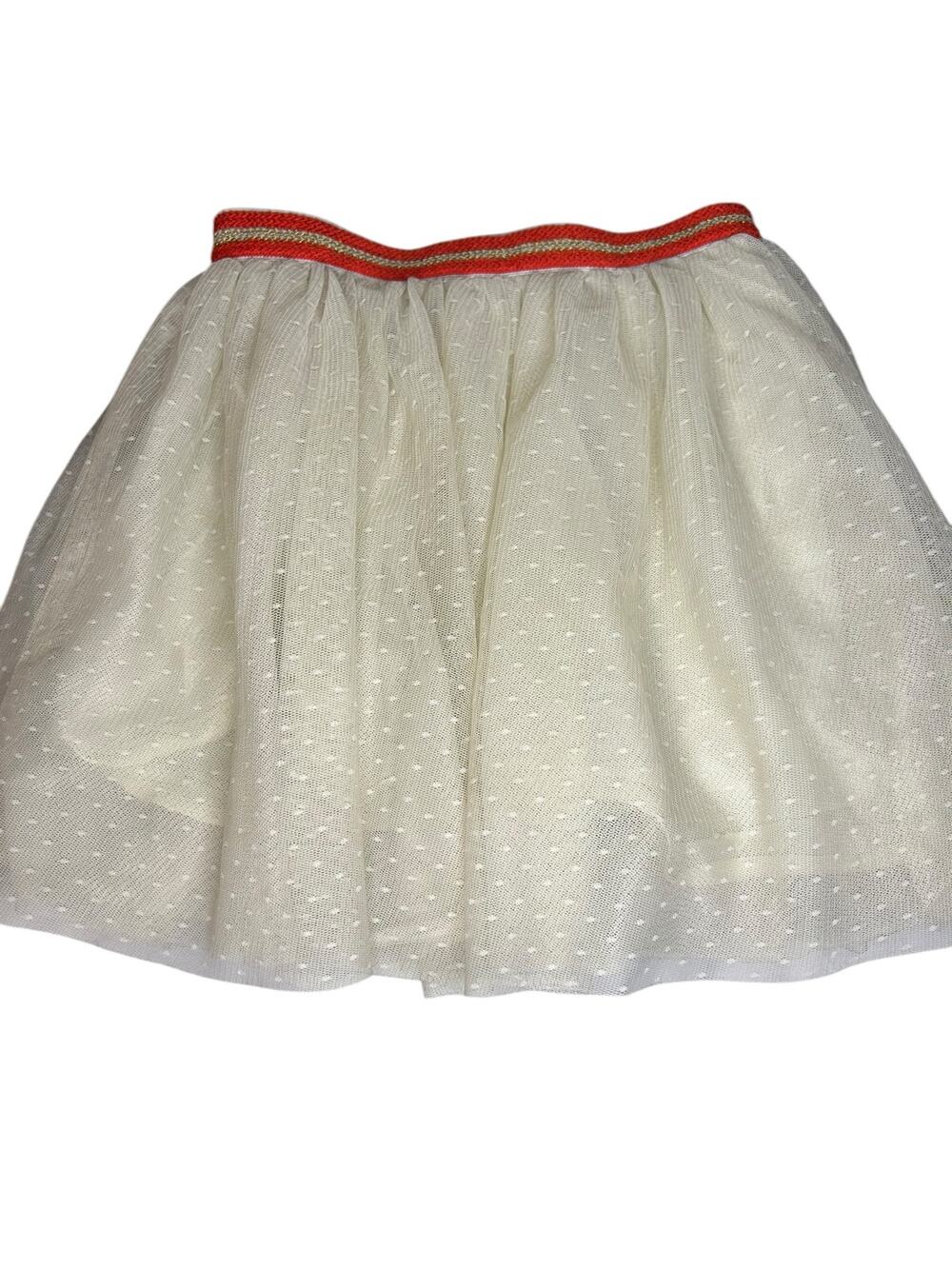 Gymboree white tulle skirt size 5-6